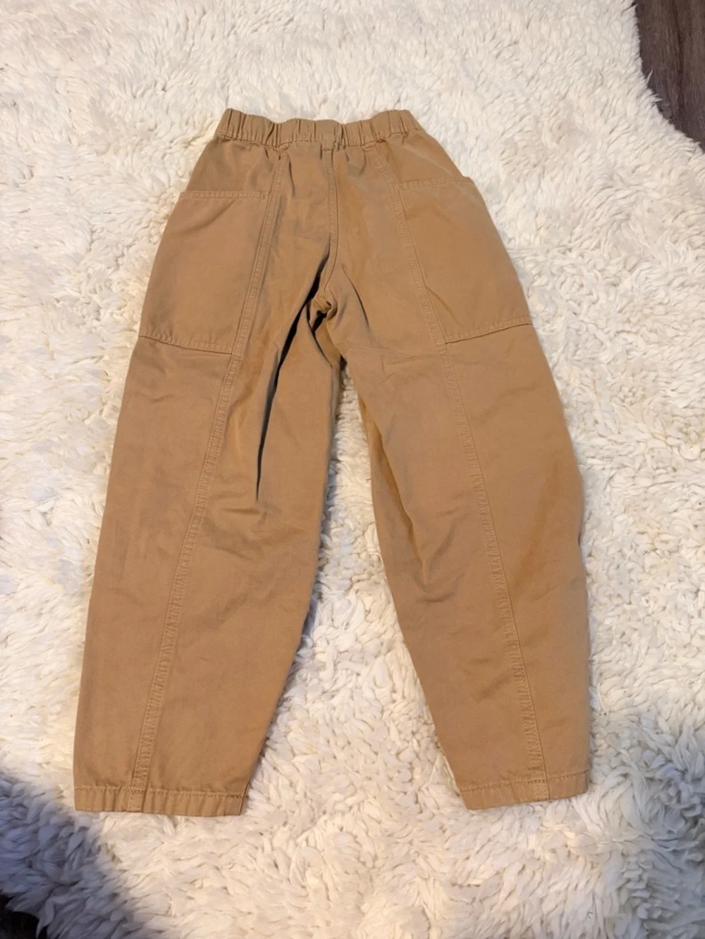 Zara girls size 9 khaki barrel pants